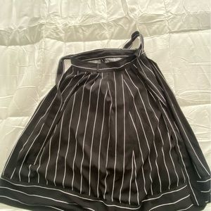 Banana Republic Black and white stripped knee length skirt size 0